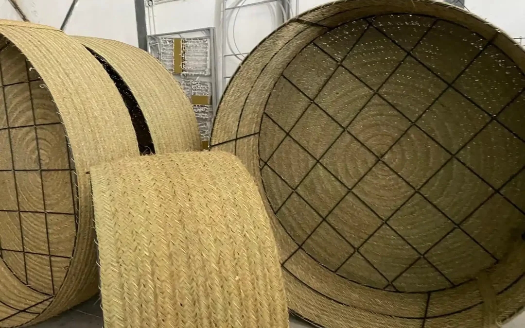 🌿 Cilindros decorativos de Esparto: Arte en Suspensión